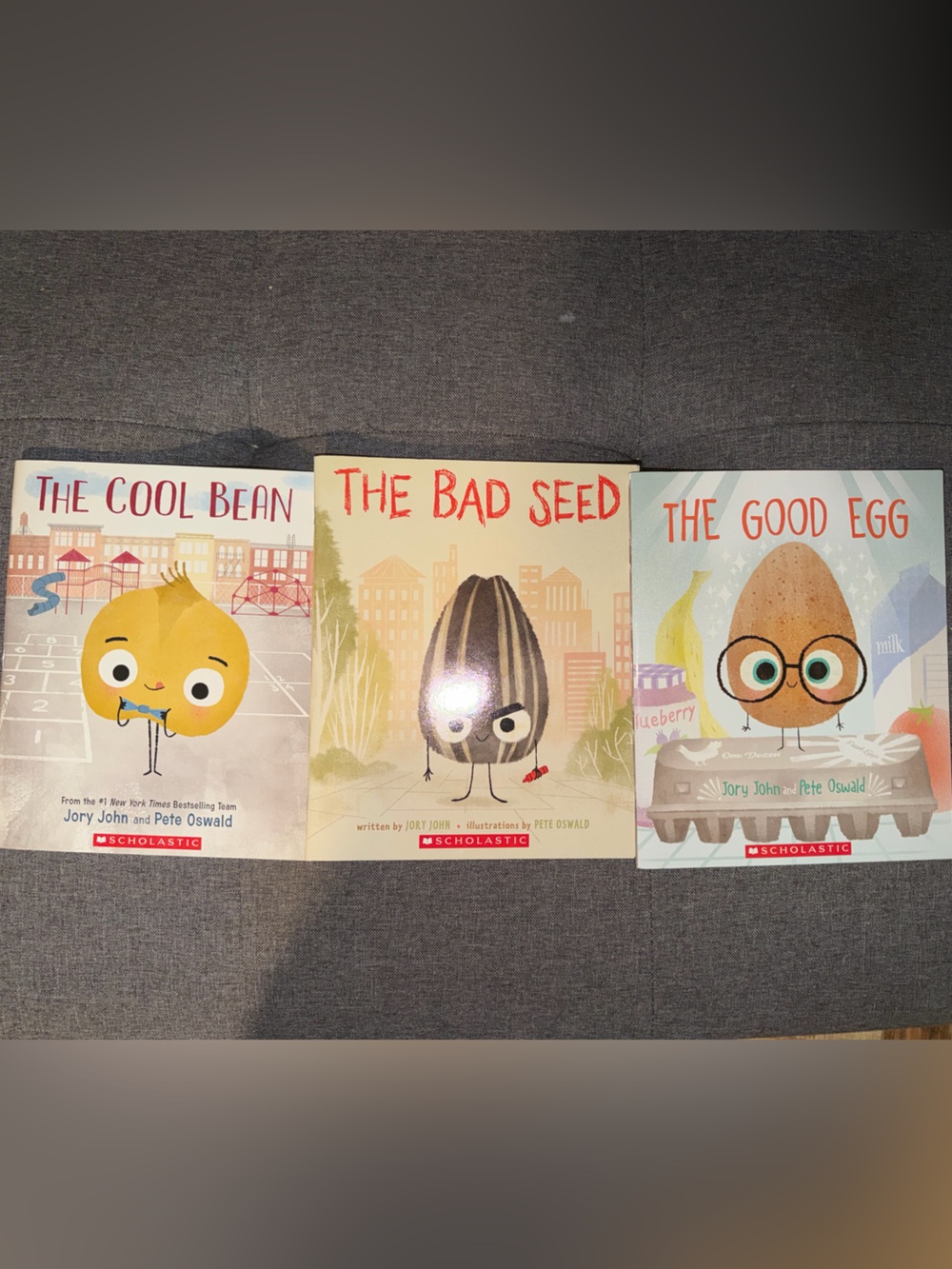 Scholastic Lot of 3 Books "The Cool Bean" “THE Bad Seed” & “The Good Egg